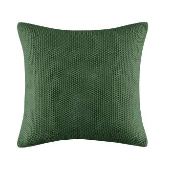 Ink+Ivy 20"x20" Oversize 20"x20" Oversize Bree Knit Square Throw Pillow Cover Green