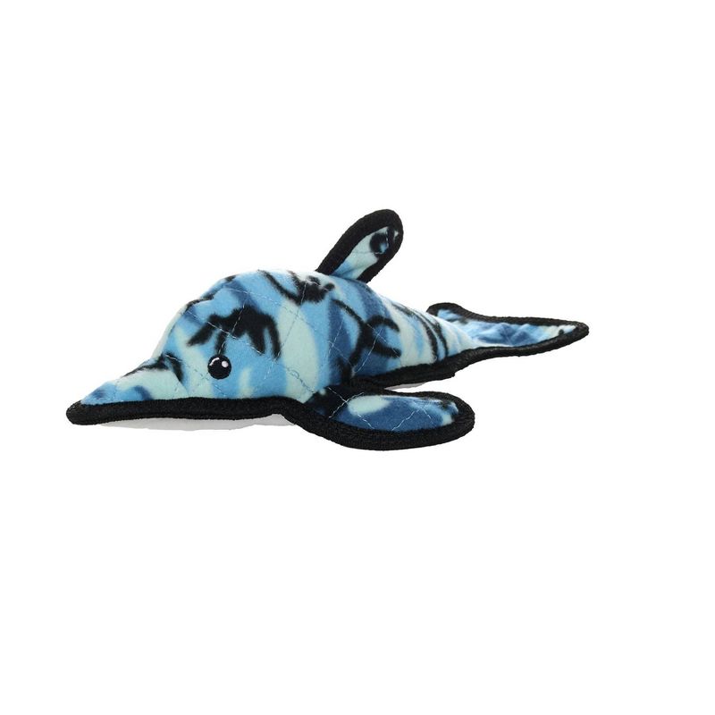 Tuffy Ocean Creature Dolphin Dog Toy - Blue Camouflage, 3 of 8