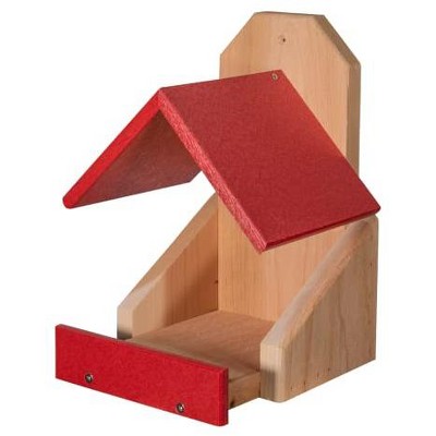 JCS Wildlife Cedar Robin Roost Birdhouse with Recycled Poly Lumber Roof