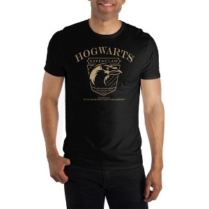 Mens Ravenclaw Hogwarts House Black Short Sleeve Shirt - 1 of 1