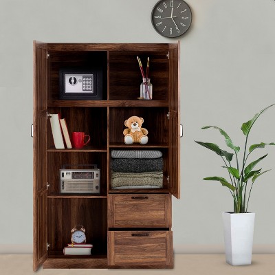 Home Imports Emporium 40” Extra Wide Multipurpose Bedroom Storage Cabinet, 71” Tall Pantry Storage Cabinet with Adjustable Shelves