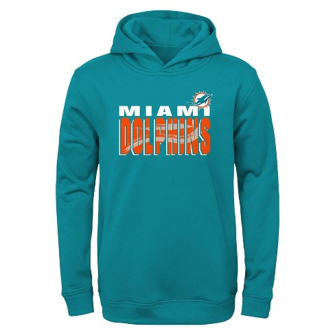 Nfl Miami Dolphins Toddler Boys' Poly Fleece Hooded Sweatshirt