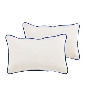 2pk Sorra Home Sunbrella Corded Indoor Outdoor Throw Pillow Sets - 1 of 4