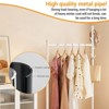 Metal Coat Rack with Wheels, Rolling Closet Rack with Wheels, Coat Rack Freestanding for Corner Bedroom Hallway Entryway Living Room - 4 of 4