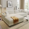 L-Shaped Sectional Sofa Modular Corner Sofa Sleeper Sofa Couch Louge Sofa with Cup Holders & Charging Ports - ModernLuxe - 2 of 4