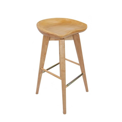 Crooke solid deals wood bar stool