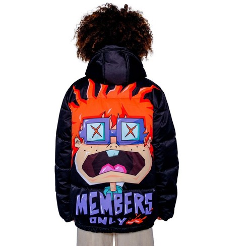 Members Only - Women's Rad Chucky Puffer Oversized Jacket - Black - X ...