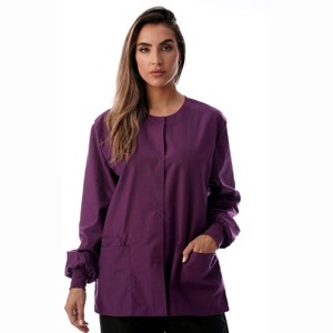 Just Love Womens Solid Jacket Uniform Coat - Nurses Scrub Labcoat - 1 of 3