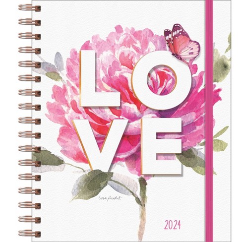 Floral Greeting Card Organizer Book with Pockets and Numbering (10 x 8.5 Inches)