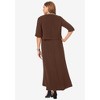 Jessica London Women's Plus Size 2-Piece Beaded Jacket Dress - 3 of 4