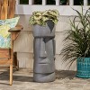 Sevobal Planters Artistic Giant Statue Planter Indoor and Outdoor Planter Pot for Flowers and Succulents, Gray, 9.25"*9.25"*24.25" - 2 of 4