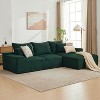 110In Oversized L-Shaped Sofa, Cloud Sectional Couch w/Chaise Throw Pillows, Soft Corduroy Boneless Foam Sofa for Living Rooms, Apartments, Dorms - 3 of 4