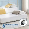 Twin Metal Daybed with Pull Out Trundle, Premium Steel Slat Support Sofa Bed, Daybed and Trundle Frame Set for Living Room, Bedroom - 4 of 4