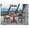 Round Kitchen Table Set with 4 Chairs - Modern Dinette Table & Wood Dining Set - 2 of 4