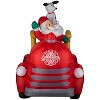 Gemmy Christmas Inflatable Santa's Vintage Fire Truck, 5 ft Tall, Multi - 3 of 4