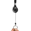 Advantus Lanyards with Retractable ID Reels, Metal Split Ring Fastener, 34" Long, Black, 12/Pack - 4 of 4