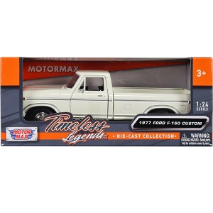 1977 Ford F-150 Custom Pickup Truck White "Timeless Legends" Series 1/24 Diecast Model Car by Motormax - 1 of 3
