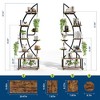 Plant Stand Indoor With Grow Lights - 6 Tiered Metal Plant Shelf With Wheels, Large 64" Tall Half Moon Plant Shelf - 3 of 4