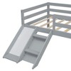 65.5"H Twin Size Loft Bed With Versatile Slide, Ladder, Pine Wood Frame, Safety Guardrail, Modern Toddler Loft Bed, No Box Spring Required - 4 of 4