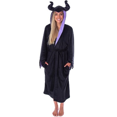 Disney Women's Maleficent Costume Ultra-soft Fleece Plush Robe Bathrobe ...