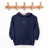 The Juniper Shop Embroidered Smiley Face Outline Toddler Hoodie - 2 of 3