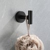 ChicFurnit Bathroom Towel Holder 5 Piece Stainless Steel Set Easy Install for Organized Bathroom Space, Black, 24.9"*7.5"*3" - 4 of 4