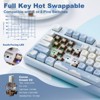 MaseiKar B87 Wireless Mechanical Keyboard,QMK/VIA Programmable,TKL Layout 87 Keys,BT/2.4G/USB-C,Hot Swap Gasket Mount RGB Backlit - 4 of 4