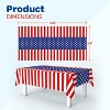 4E’s Novelty 3 Pack Patriotic Table Cloth 54” x 108" for 4th of July Decorations Disposable Tablecloth - 2 of 4