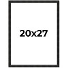 PosterPalooza | 20x27 Thin Barnwood Picture Frame, UV Acrylic, 2 Finishes - Grey and Black - 2 of 4