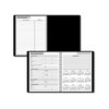 DayMinder Open-Schedule Weekly Appointment Book, 8.75 x 7, Black Cover, 12-Month (Jan to Dec): 2025 - 4 of 4