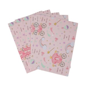 Unique Bargains Gift Wrap Paper White Kraft 27.56 " x 19.69 " 5Pcs - 1 of 4