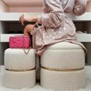 Comfortable Round Upholstered Storage Ottoman - 3 of 4