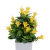 Unique Bargains Artificial Plants Lily Flower Bonsai Arrangement Plastic 3.74"x3.74"x10.63" 1 Pc - 4 of 4