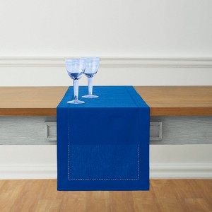 Solino Home Cotton and Linen Hemstitch Table Runner - 1 of 4