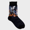 Men's Special Thanks Halloween Black Cats & Pumpkin Crew Socks - 6-12 - 3 of 3