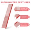 Unique Bargains Stainless Steel Rounded Ends Gentle Care Pet Comb 3 Pcs - 4 of 4