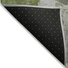 Olive Green Artichoke Green And Fern Green Abstract Washable Indoor Outdoor Area Rug - 4 of 4