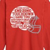 Boys' - Instant Message - Football Helmet Phrases Long Sleeve Graphic T-Shirt - 2 of 4