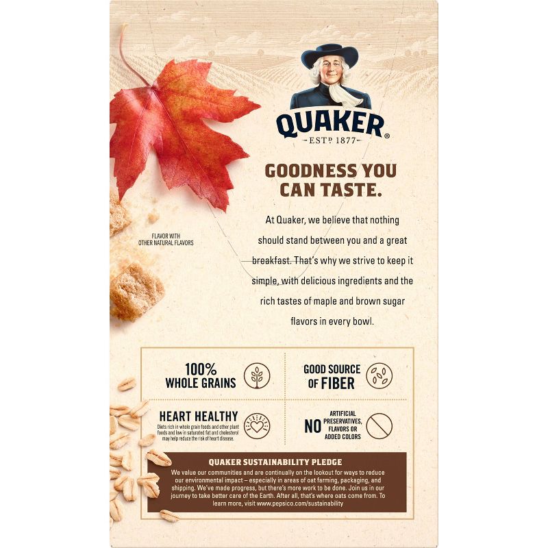 Quaker Instant Oatmeal Maple Brown Sugar 8ct, 3 of 6