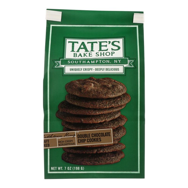 Tate's Bake Shop Double Chocolate Chip Cookies - Case of 12/7 oz, 2 of 7