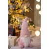 Gulches 8.7x5.9x22.4" Fabric Pink Gnome Decor, Christmas Holiday Accent - 4 of 4