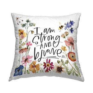 Stupell Industries Strong & Brave Encouraging, 18 x 18 - 1 of 3