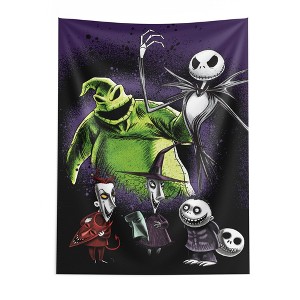 Disney The Nightmare Before Christmas Make You Scream Wall Hanging Tapestry 40X57 inches - 1 of 4