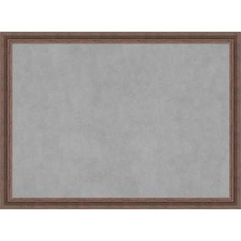 Amanti Art Distressed Rustic Brown Framed Magnetic Board 30 x 22 in.