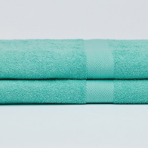 Lintex Linens Deluxe 2-Piece Cotton Bath Sheet Set – Ultra-Soft, Highly Absorbent 34" x 68" Spa-Size Towels in 15 Vibrant Colors - 1 of 3