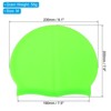 Unique Bargains Silicone Waterproof Non-Slip High-Stretch Swim Caps 2 Pcs - 2 of 4