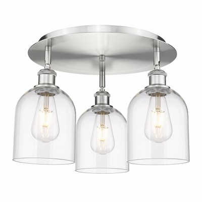 Bella - 3 Light Flush Mount In Industrial Style-10.5 Inches Tall and 17.25 Inches Wide