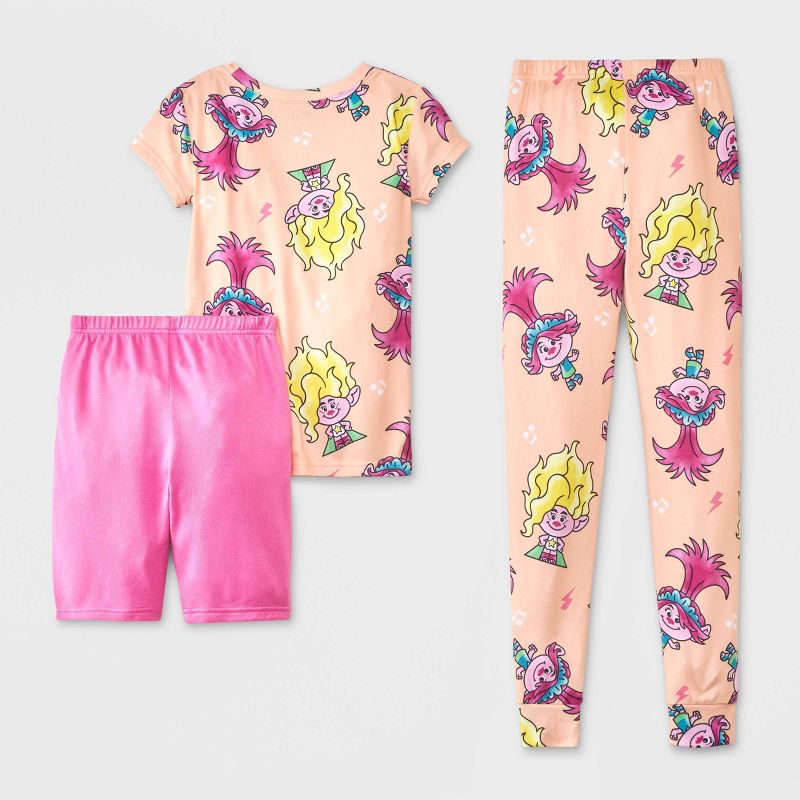 Girls&#39; Trolls Poppy 3pc Pajama Set - Pink, 2 of 5