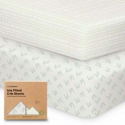 KeaBabies 2pk Isla Fitted Crib Sheets for Boys, Girls, Baby Crib Sheet, Fits Standard Nursery Crib Mattresses