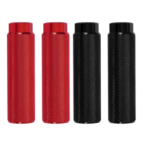 Unique Bargains Aluminum Alloy Anti-Skid Fit 3/8 Inch Axles Rear Mountain Stunt Bike Pegs 4 Pcs - 1 of 3